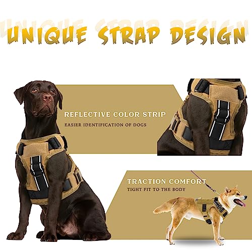 Black Heavy Duty Tactical Dog Harness with Handle D14307