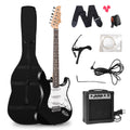 39 Inch Electric Guitar Starter Kit with 10W Amplifier, Carrier Bag, Tuner, Strings, Picks, Cable P2391