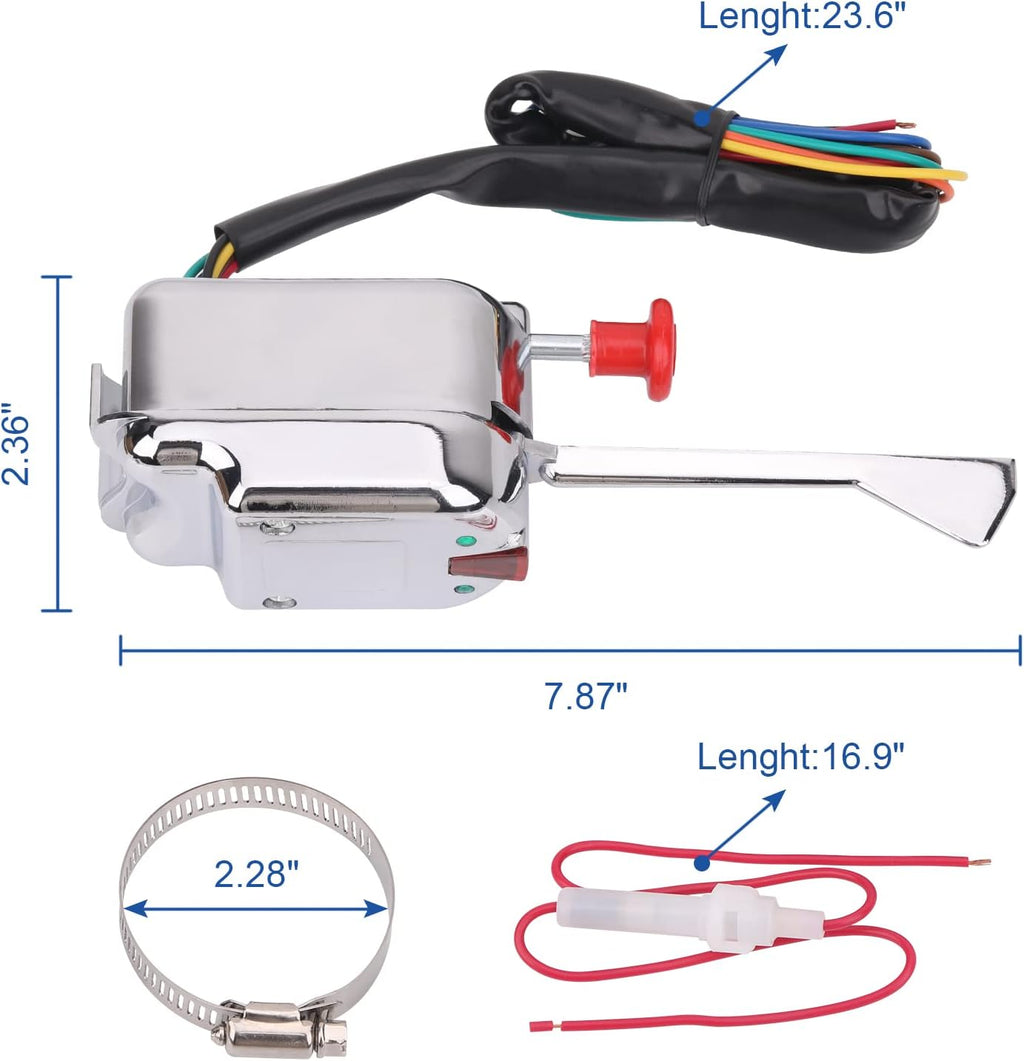 12V Universal Heavy Duty Turn Signal Switch S3839