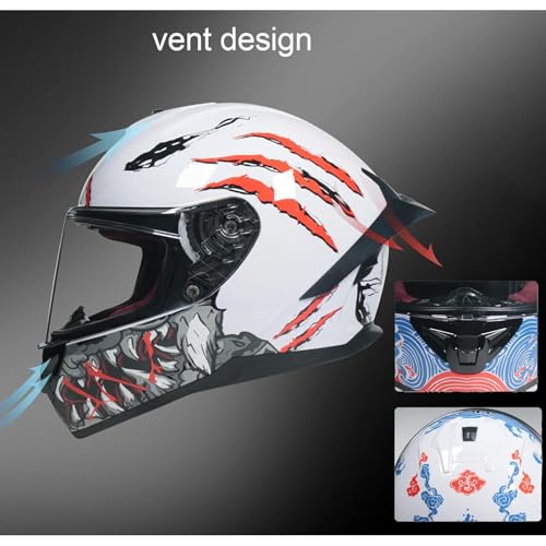 Full Face Motorcycle Helmet with HD Visor D91333