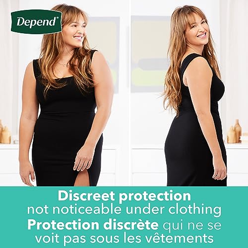 Medium Disposable Incontinence Underwear for Women, Blush, 18 Count R956359
