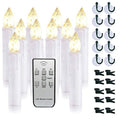 10 PCS Battery Operated Taper Candle Lights with Remote T252