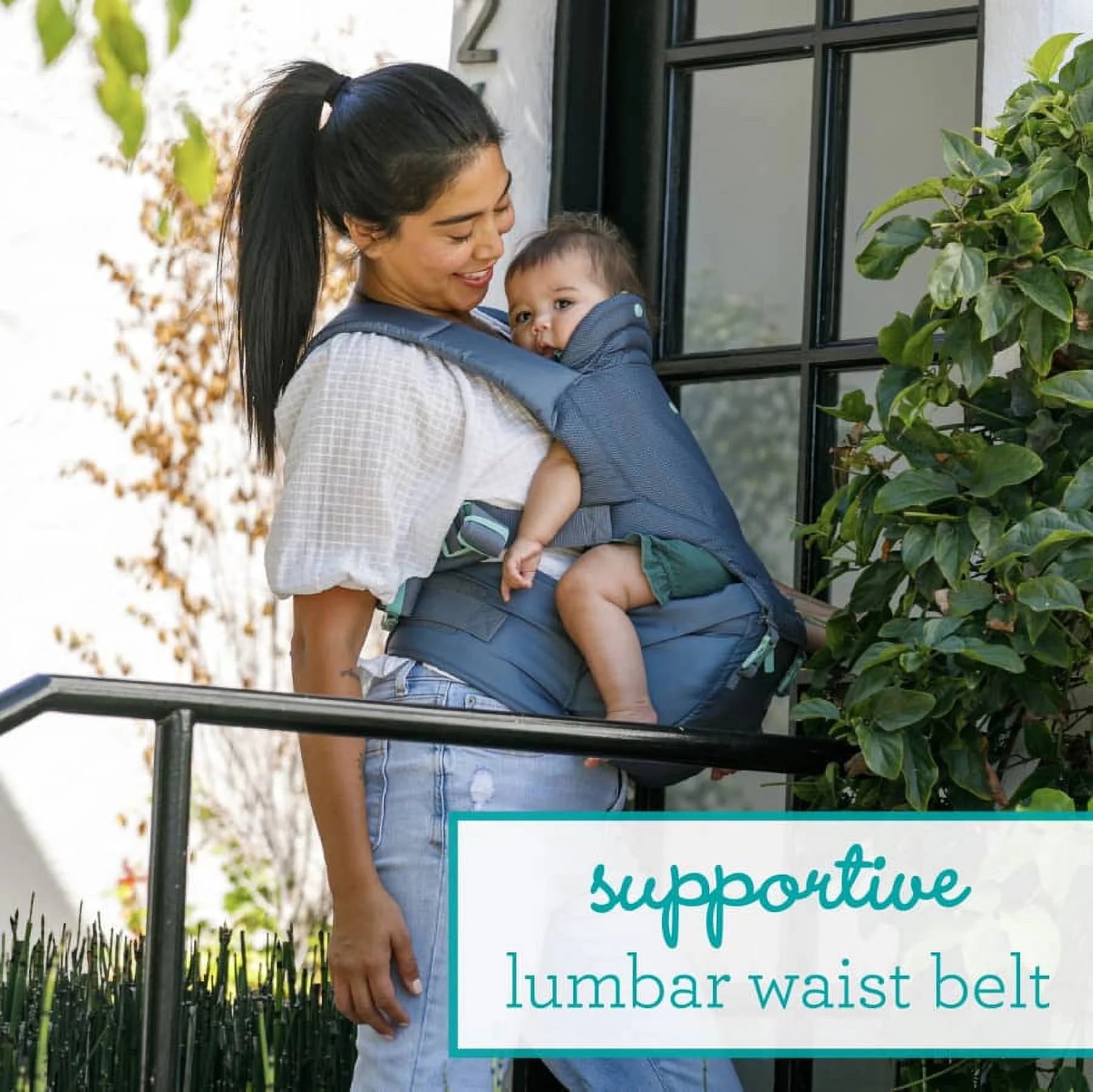 Gray 5-in-1 Hip Seat Baby Carrier E29376