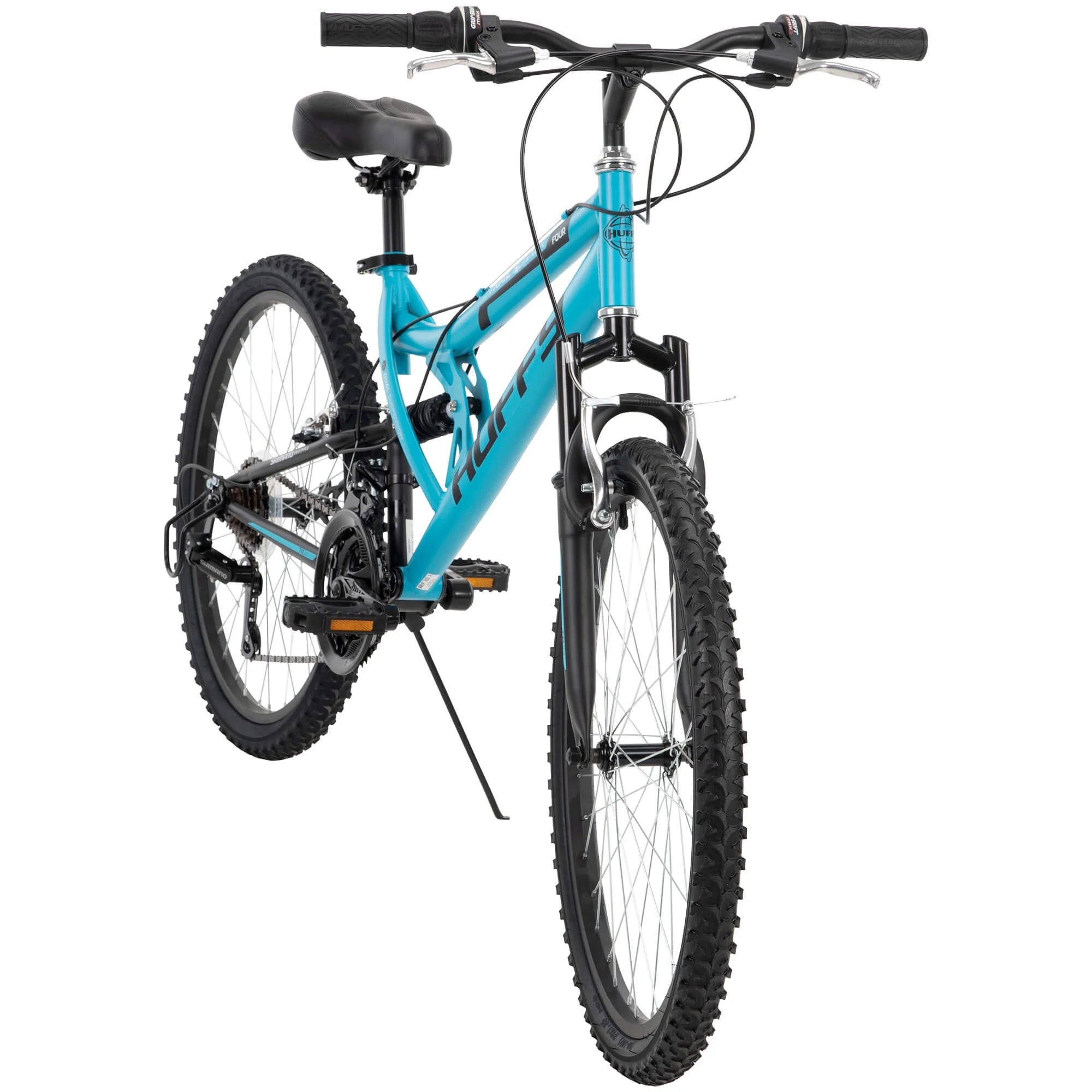 24 Trail Runner Girls Full Suspension Mountain Bikes Teal Blue N3649