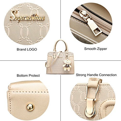 4pcs Tote Bags Shoulder Bag Top Handle Satchel Purse Set R284