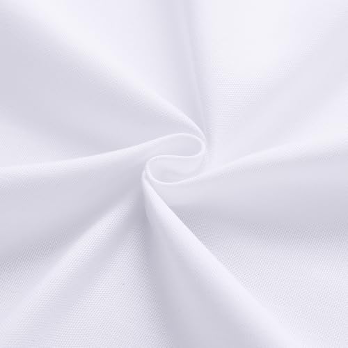 Natural Cream Linen Curtains 90 inch Long 2 Panels Semi Sheer Light Filtering Back Tab Rod Pocket E44846