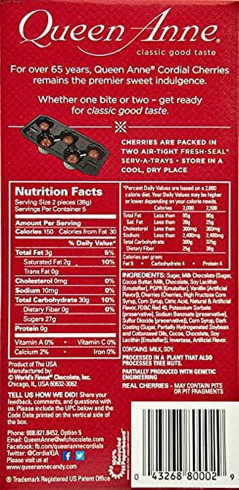 6.6 Ounces Pack of 4 Milk Chocolate Covered Cordial Cherries I5839