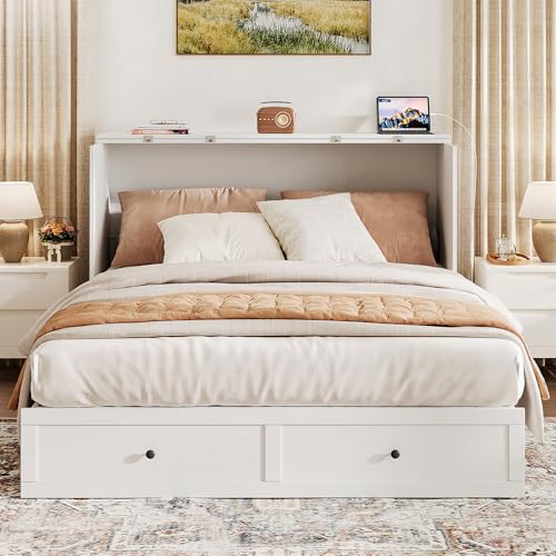 Queen Murphy Bed with Storage X6444