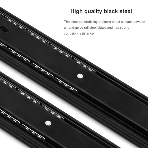 Drawer Slides 1 Pair 20 Inch Side Mount Ball Bearing Full Extension U941
