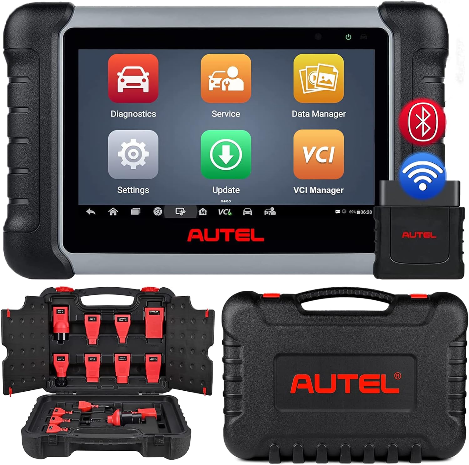 2023 New Bidirectional Scanner with Non-OBDII Adapter Kit T735