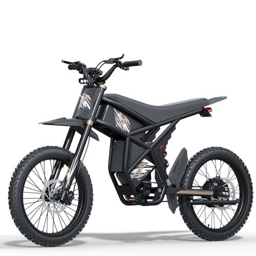 Electric Dirt Bike with 25" Motorcycle Tires, Full Suspension A188632