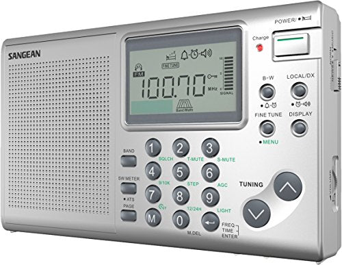 Silver FM-Stereo AM Short Wave World Band Receiver D98267