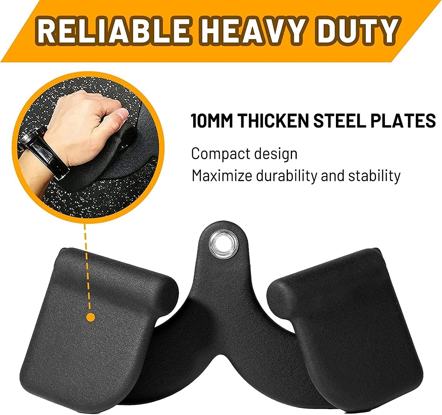 Double D Handle Cable Attachments with Rubber Handgrips I574