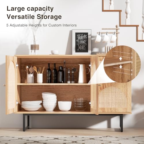 Natural Rattan Sideboard Cabinet with 2 Doors B306504