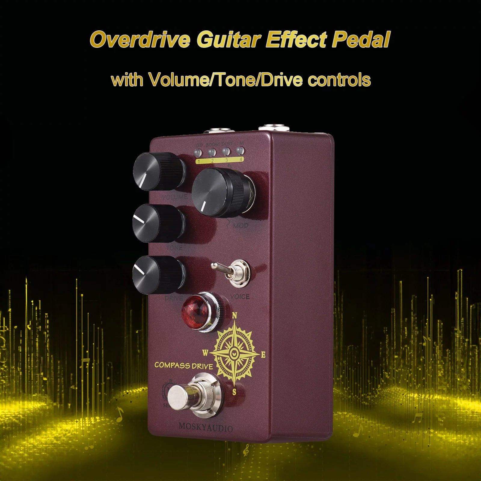 Compact Overdrive Guitar Effect Pedal W570