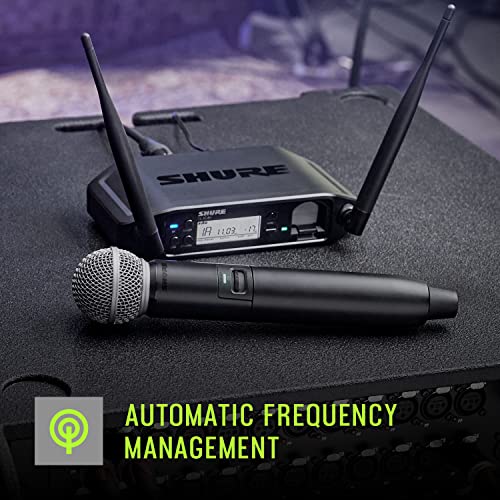 Dual Band Digital Wireless Microphone System with Handheld & Lavalier Mics L86965