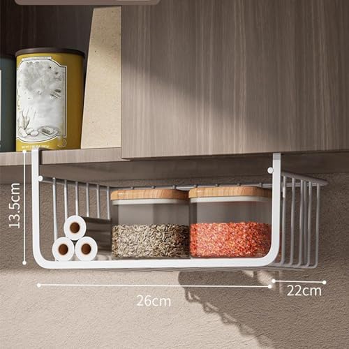 Large Black Under Shelf Wire Basket O7609