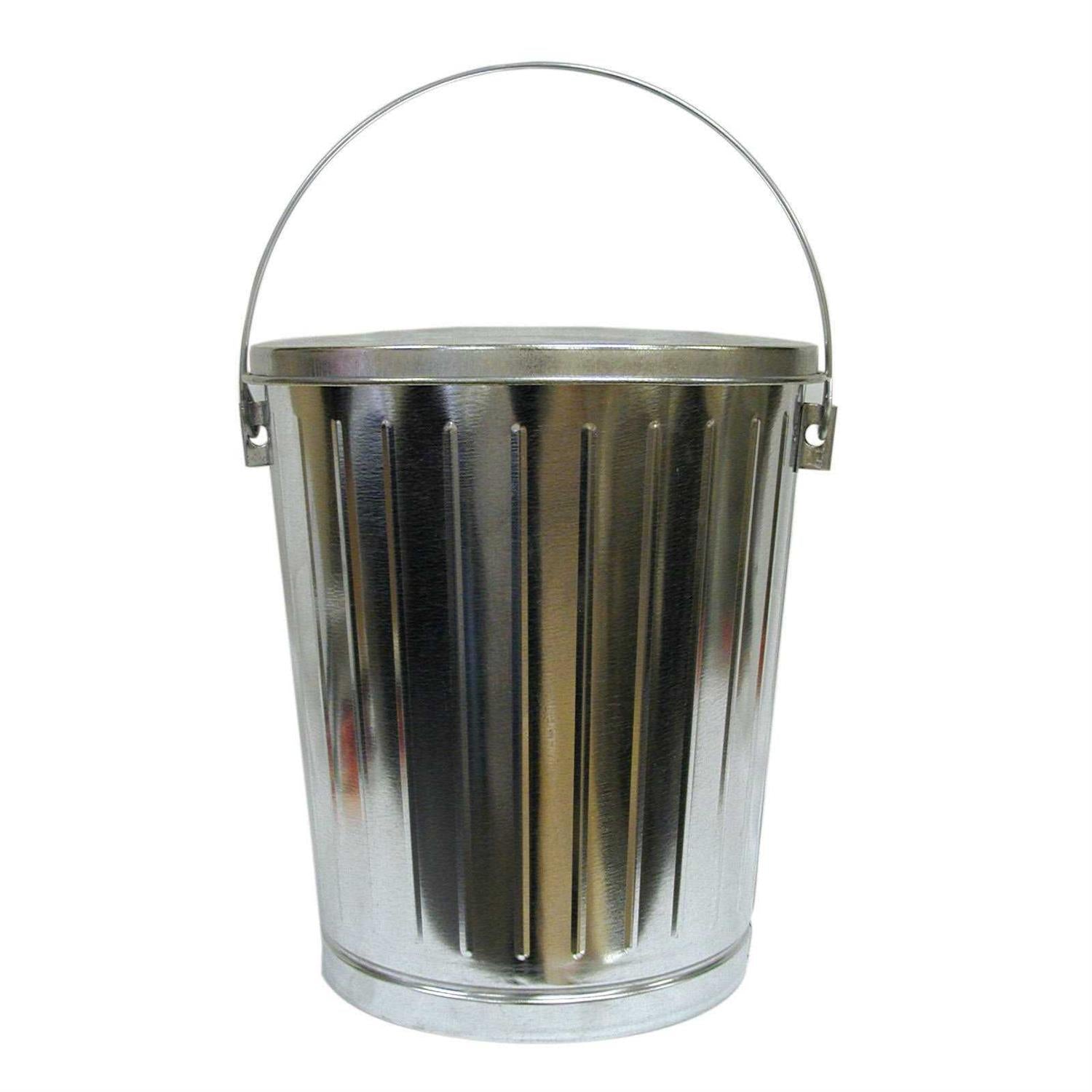 Galvanized Steel Locking Lid Seed Can with Lid B760