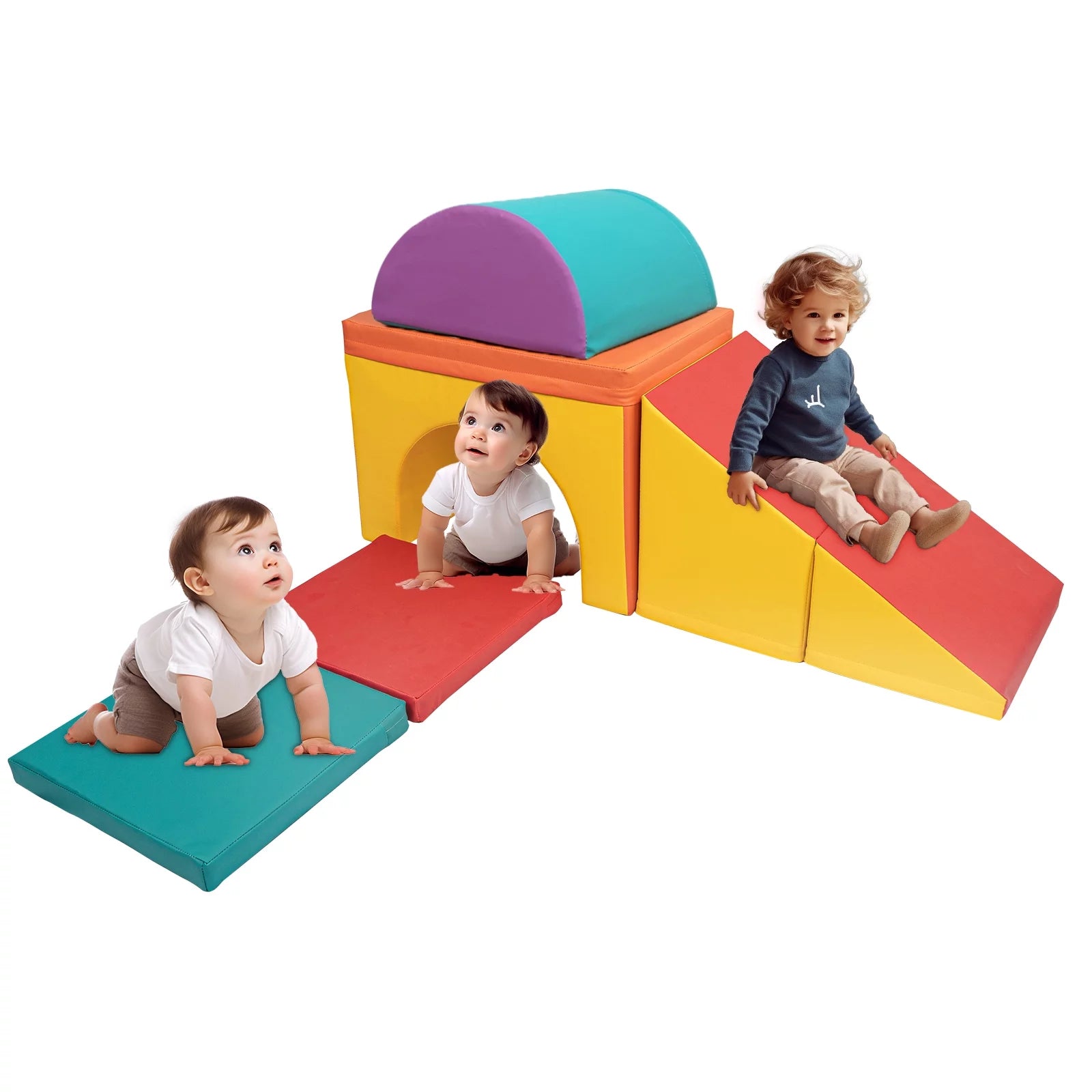5 PCS Foam Climber Blocks for Toddlers E3958