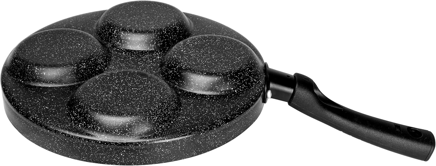 4-Cup Nonstick Egg Frying Pan with Lid and Spatula Y939