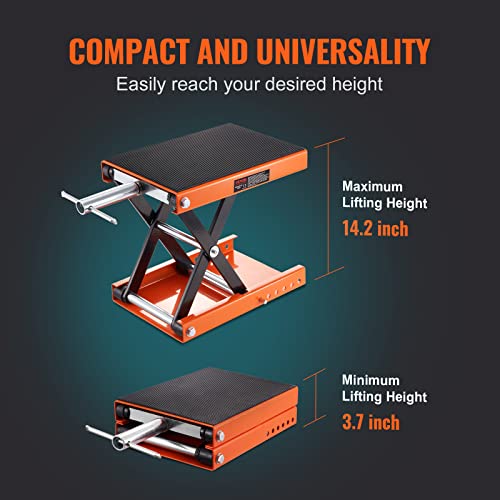 1100 LBS Steel Motorcycle Scissor Lift Jack with Safety Pin Z90337