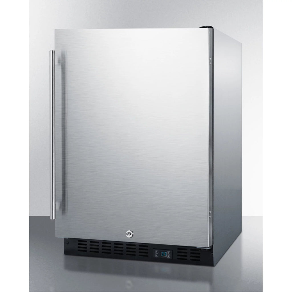 Built-in undercounter commercial refrigerator with SS interior and door X742043