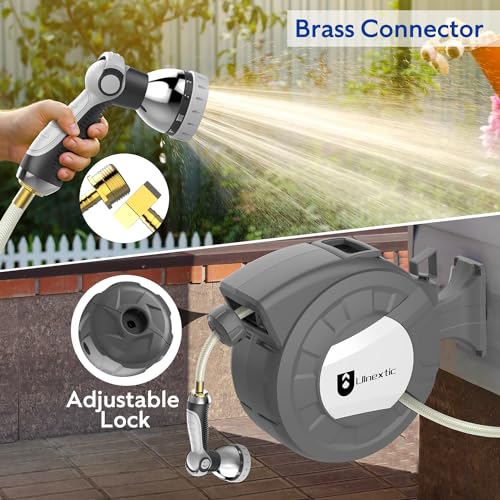 1/2 in x 110 ft Wall Mounted Garden Hose Reel P63284