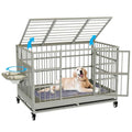 54 Inch Heavy Duty Dog Crate with Wheels M706