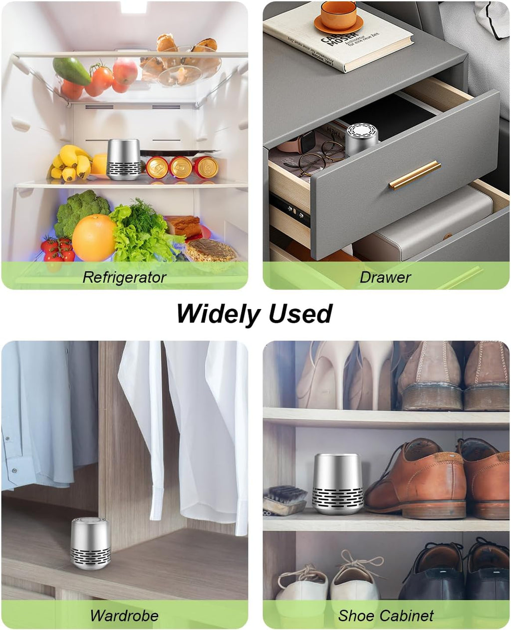 Refrigerator Deodorizer 2-Pack Silver L19504