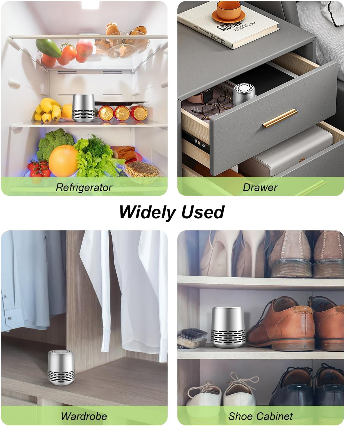 Refrigerator Deodorizer 2-Pack Silver L19504