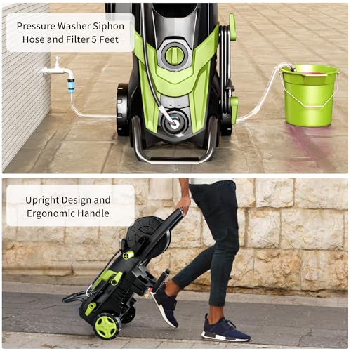 4500 PSI 3.2 GPM Electric Pressure Washer with 4 Quick Connect Nozzles D35022