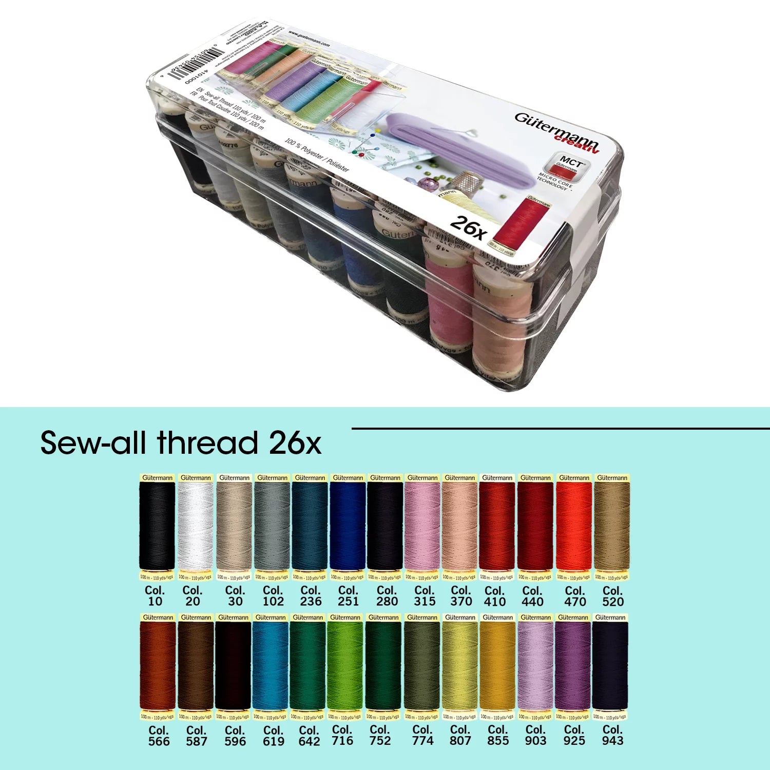 Computerized Sewing & Embroidery Machine with 26 Sewing Thread Spools J295833