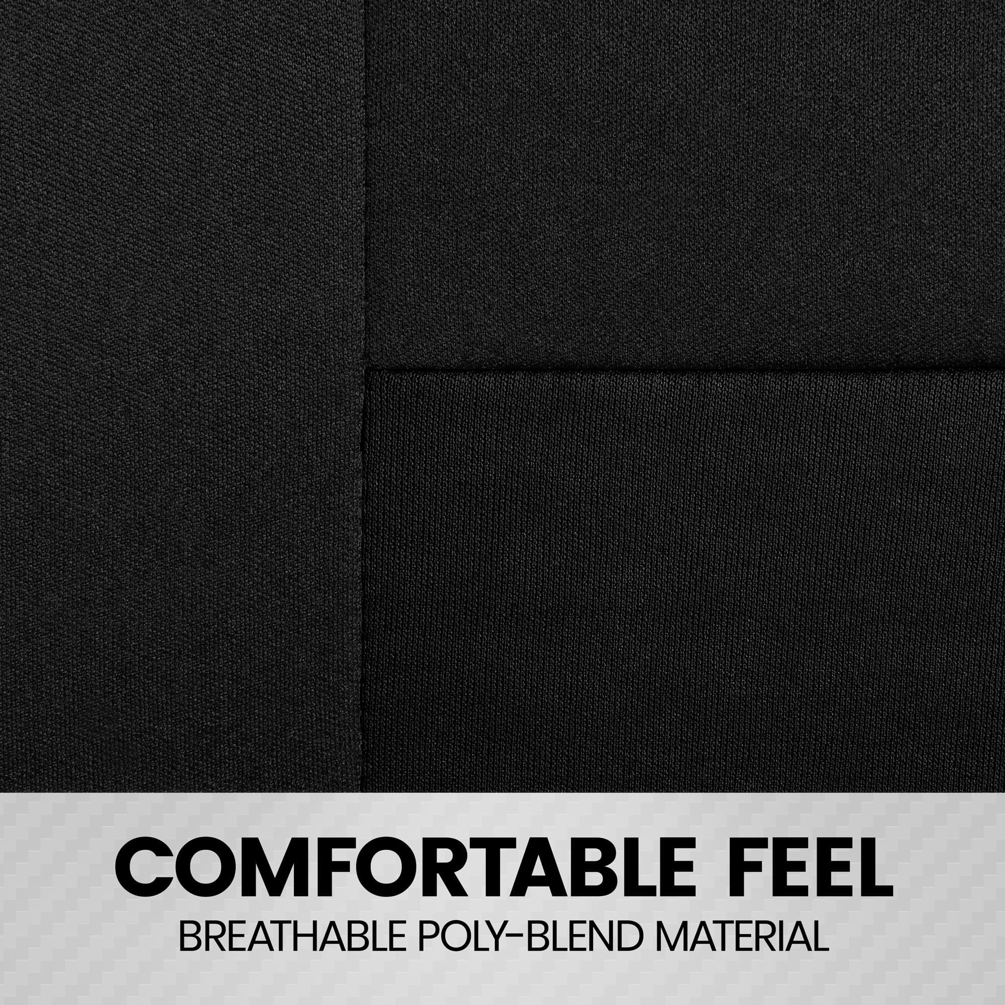 Black PolyPro Car Seat Covers Front Set Z749