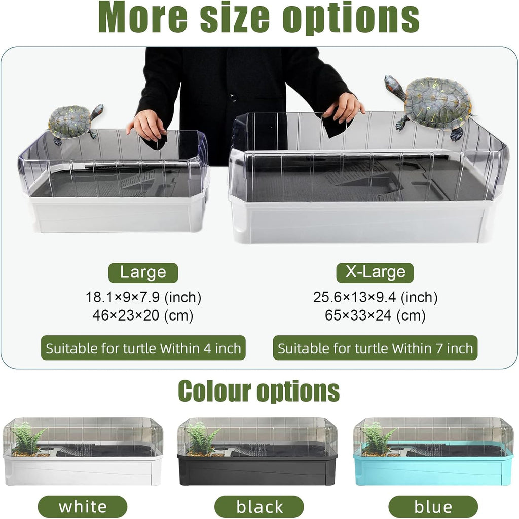 Turtle Aquarium Turtle Tank kit with Water Filter V9449
