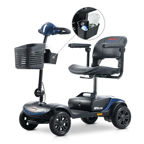 Compact 4 Wheel Electric Mobility Scooter (Purple) W664