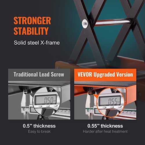 1100 LBS Steel Motorcycle Scissor Lift Jack with Safety Pin Z90337