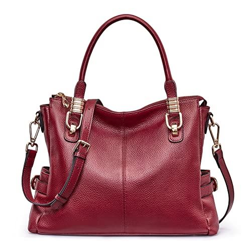 Soft Genuine Leather Satchel Tote Shoulder Bag B653794