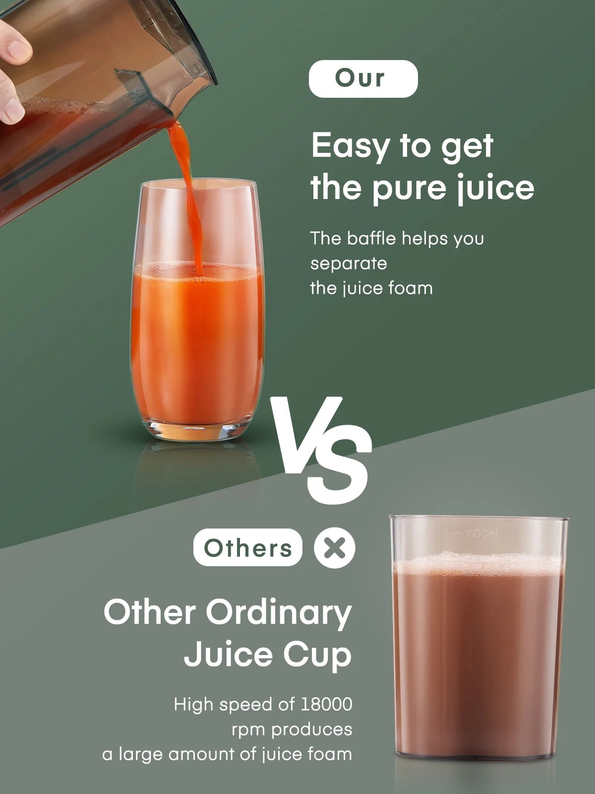 Black Juicer Machine with 3" Feed Chute L312