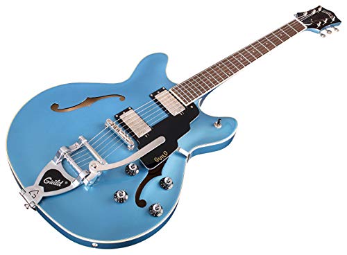 Pelham Blue Semi-Hollow Body Electric Guitar Z415
