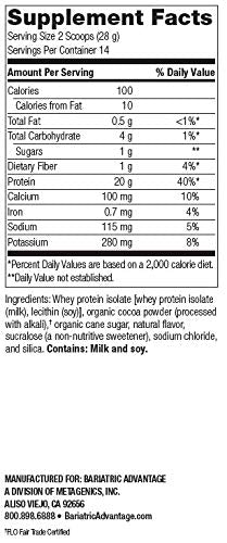 Chocolate Whey Protein Isolate Supplement Mix, 14 Servings T1028