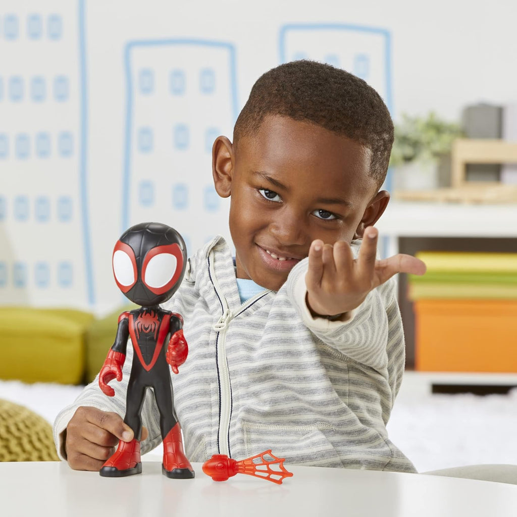 Spidey and His Amazing Friends Supersized Miles Morales: Spider-Man 9-inch Action Figure H129405