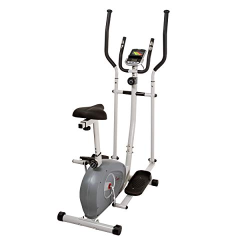 2-in-1 Magnetic Elliptical Upright Bike with Adjustable Seat U9028