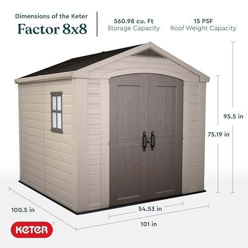 Large Resin Outdoor Storage Shed C17227