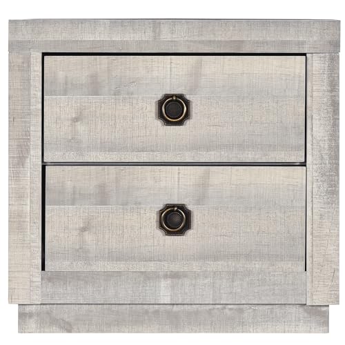Twin Size Solid Wood Platform Bed with Trundle and Three Drawers D772