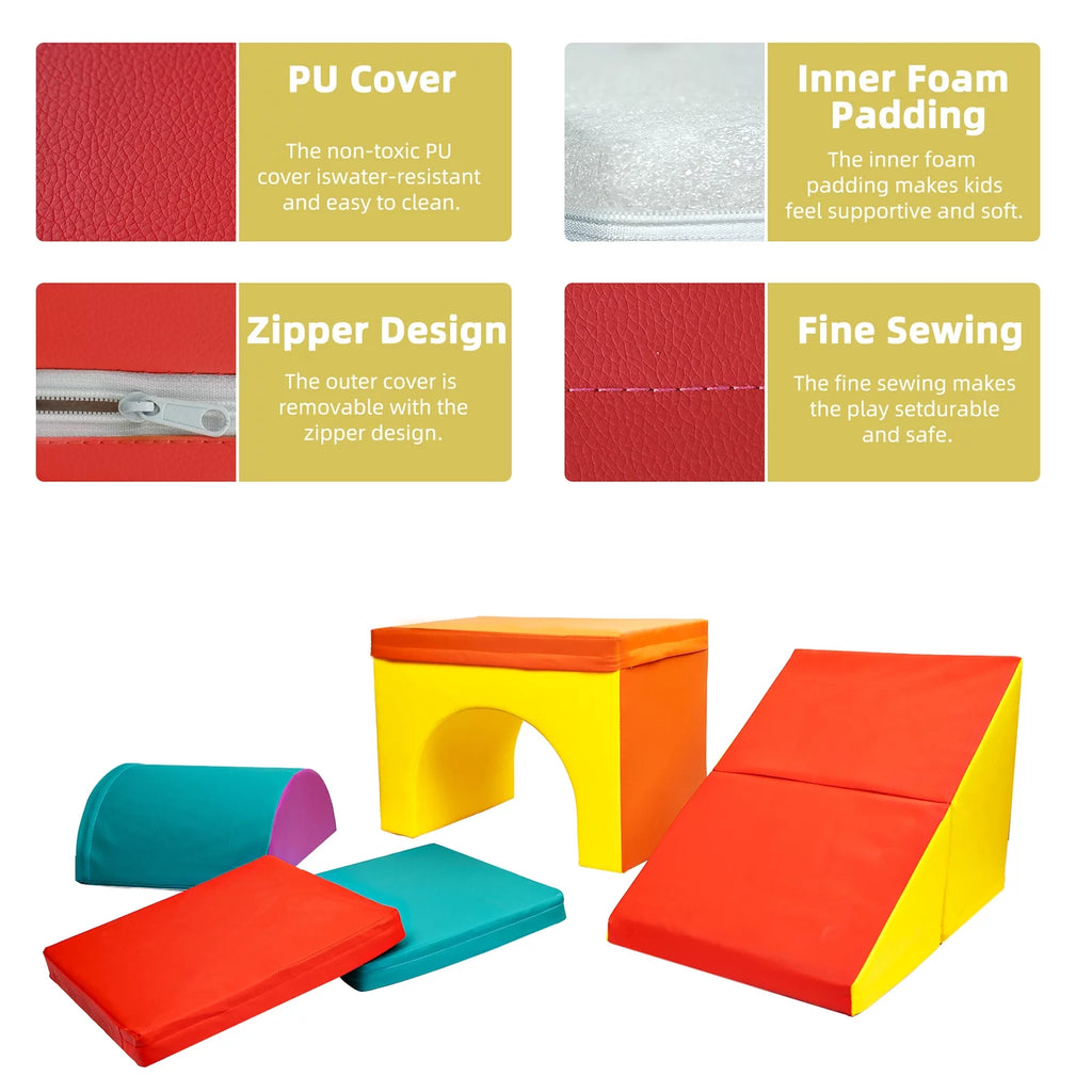 5 PCS Foam Climber Blocks for Toddlers E3958
