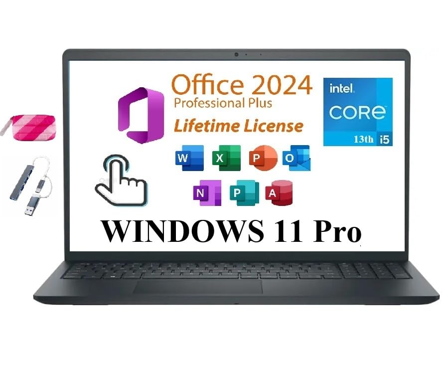 15.6" Touchscreen Laptop Intel i5-1155G7 32GB RAM 1TB SSD Carbon Black P218