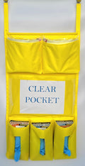6 Pockets Fire Retardant Nylon Oxford Isolation Door Caddy with Stainless Steel Hooks C812
