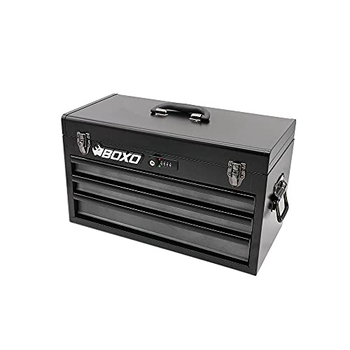 159 pcs Metric & SAE Tool Set with 3 Drawers Carry Box I9548