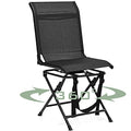 360 Degree Swivel Hunting Blind Chair with Carry Handle, 330 lbs Capacity, Waterproof, Silent Folding Chair with Armrest N2660