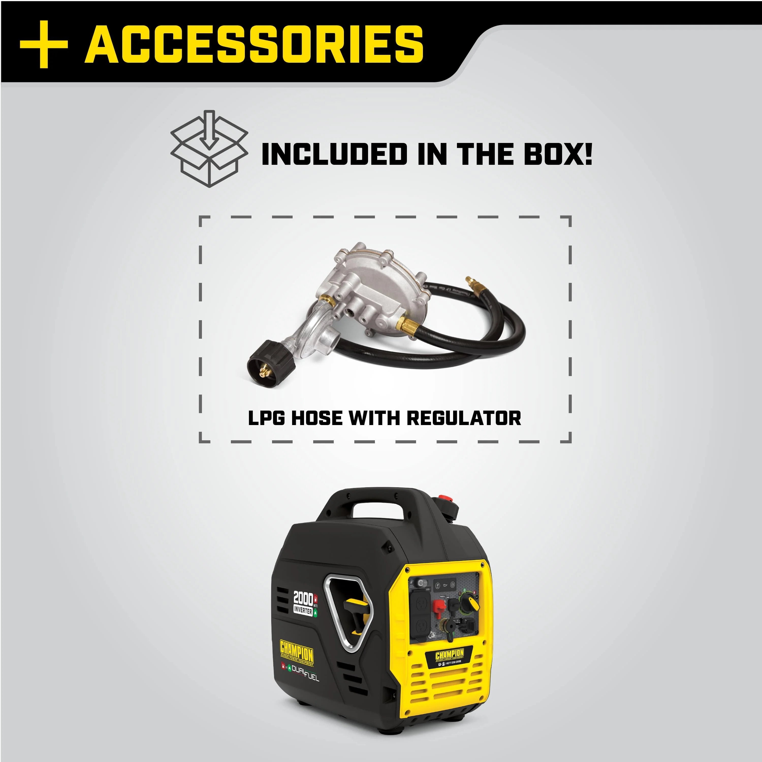 2000 Watt Dual Fuel Inverter Generator S26729